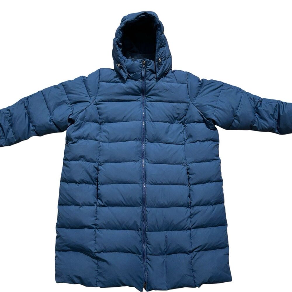 Lands' End Down Coat Women's 3X 24W-26W Blue Puffer Parka Hooded NWT